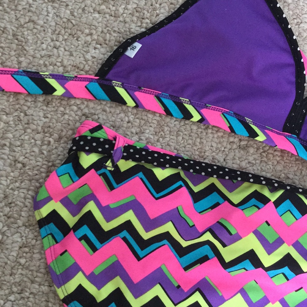Neon Patterned Bikini - Picture 2 of 2